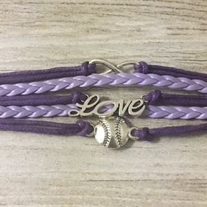Infinity Collection Softball Bracelet